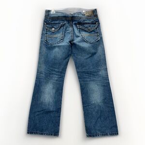 Express Jeans Men's 34x32 Kingston Boot Cut Classic Fit Denim Blue